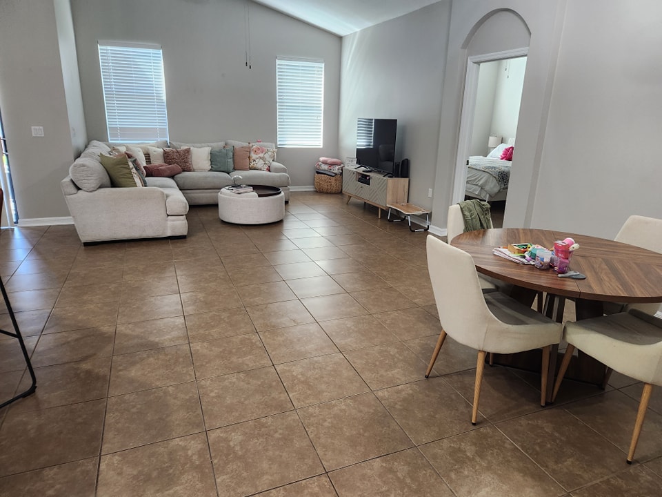 Living Room Cleaning Before and After - After